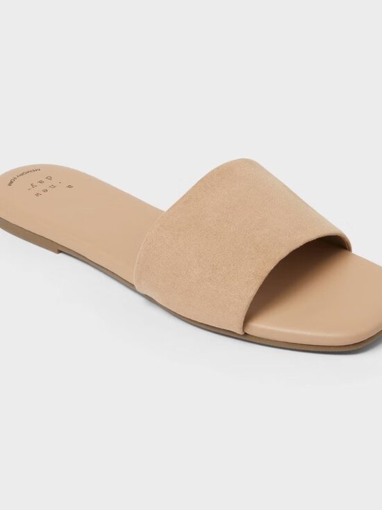a new day Shoes - A New Day- Women’s Maren Sandals with Memory Foam Insole  Taupe 6.5